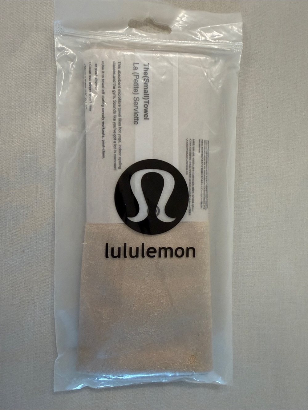 lululemon athletica beige small towel